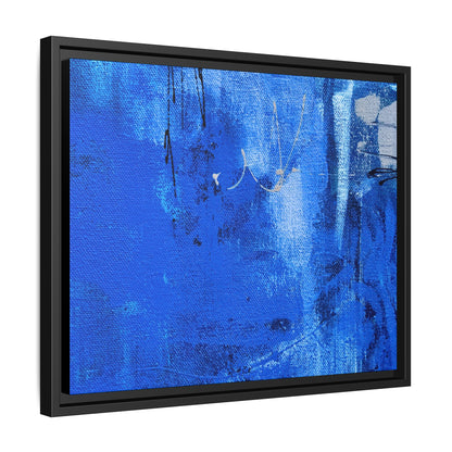 Tableau Beaux Arts Bleu Intense "Série Sign Collections" / Toile encadrée sur caisse américaine