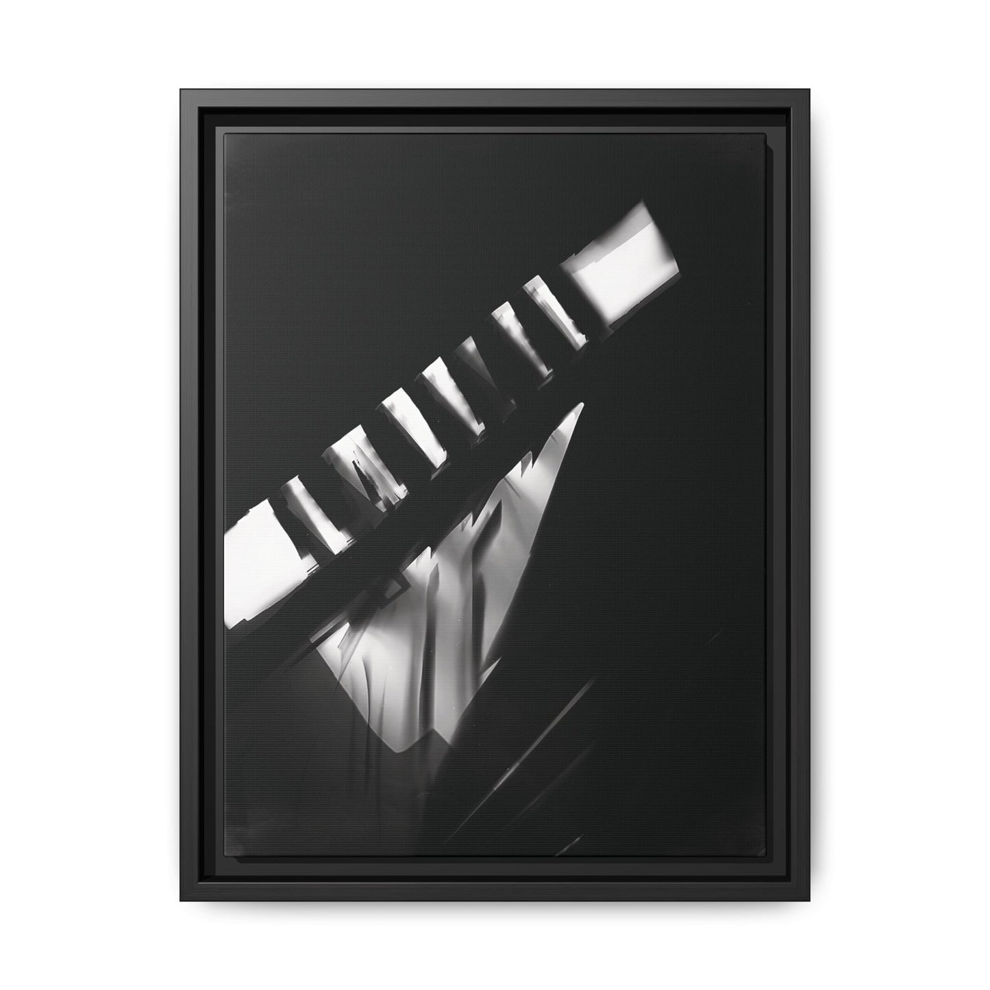 Fotogramm - between 1925 and 1928 by László Moholy-Nagy  / Toile encadrée sur caisse américaine