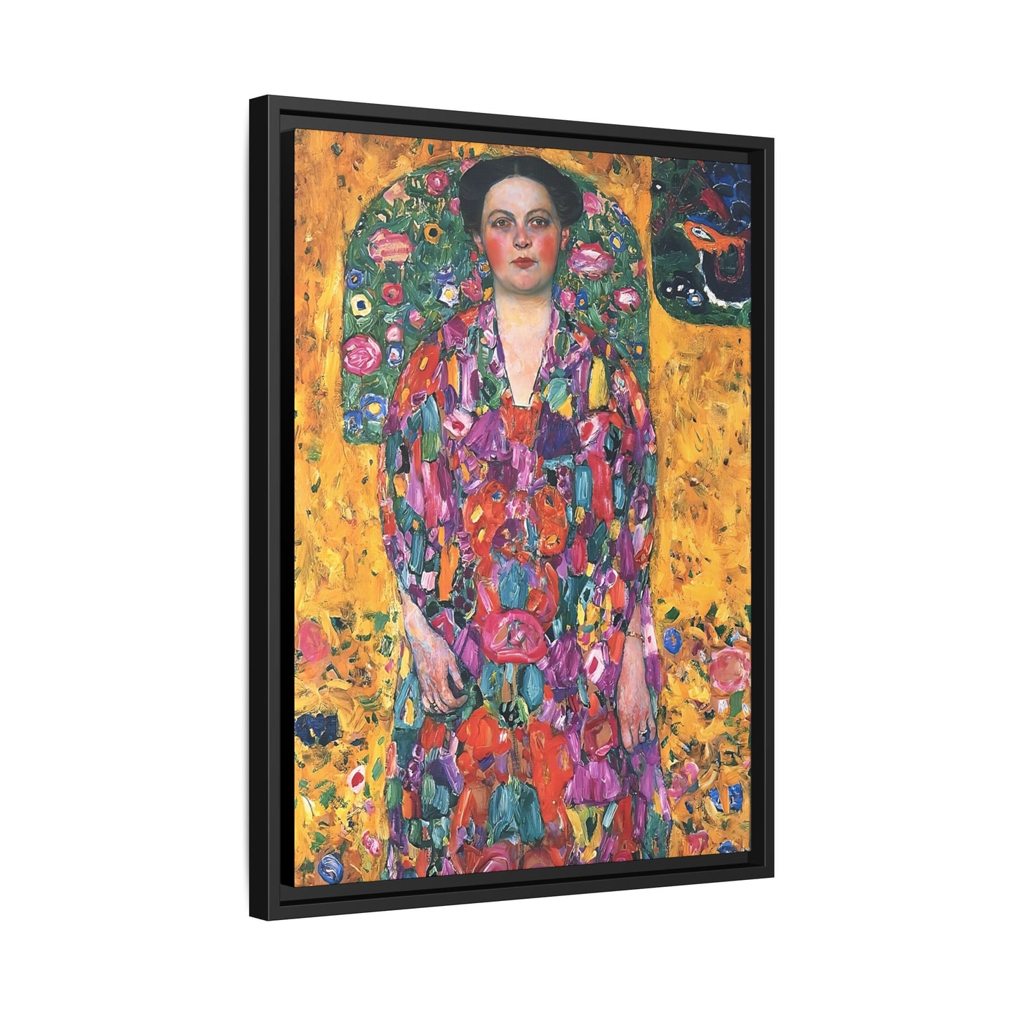 Portrait of Eugenia Primavesi (1913) by Gustav Klimt  / Toile encadrée sur caisse américaine