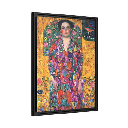 Portrait of Eugenia Primavesi (1913) by Gustav Klimt  / Toile encadrée sur caisse américaine