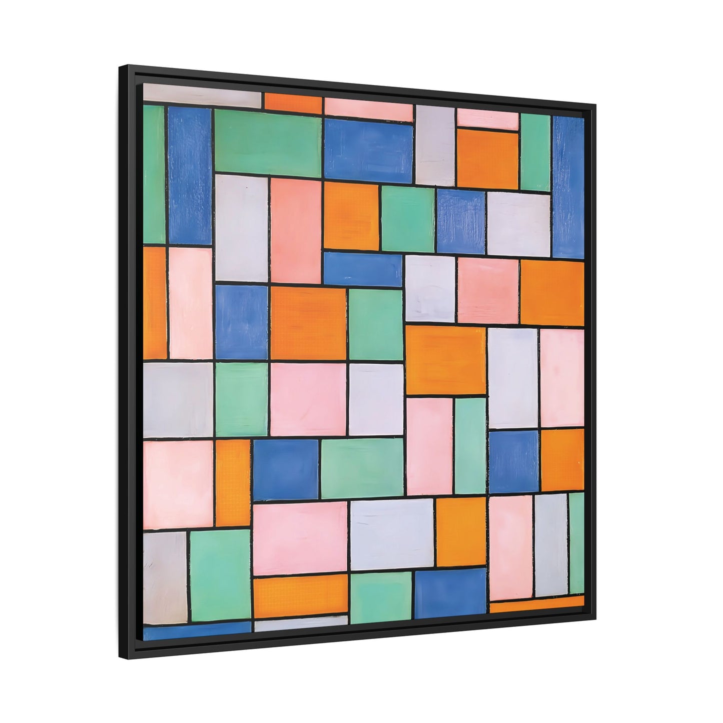 Composition in dissonances (1919) by Theo van Doesburg  / Toile encadrée sur caisse américaine