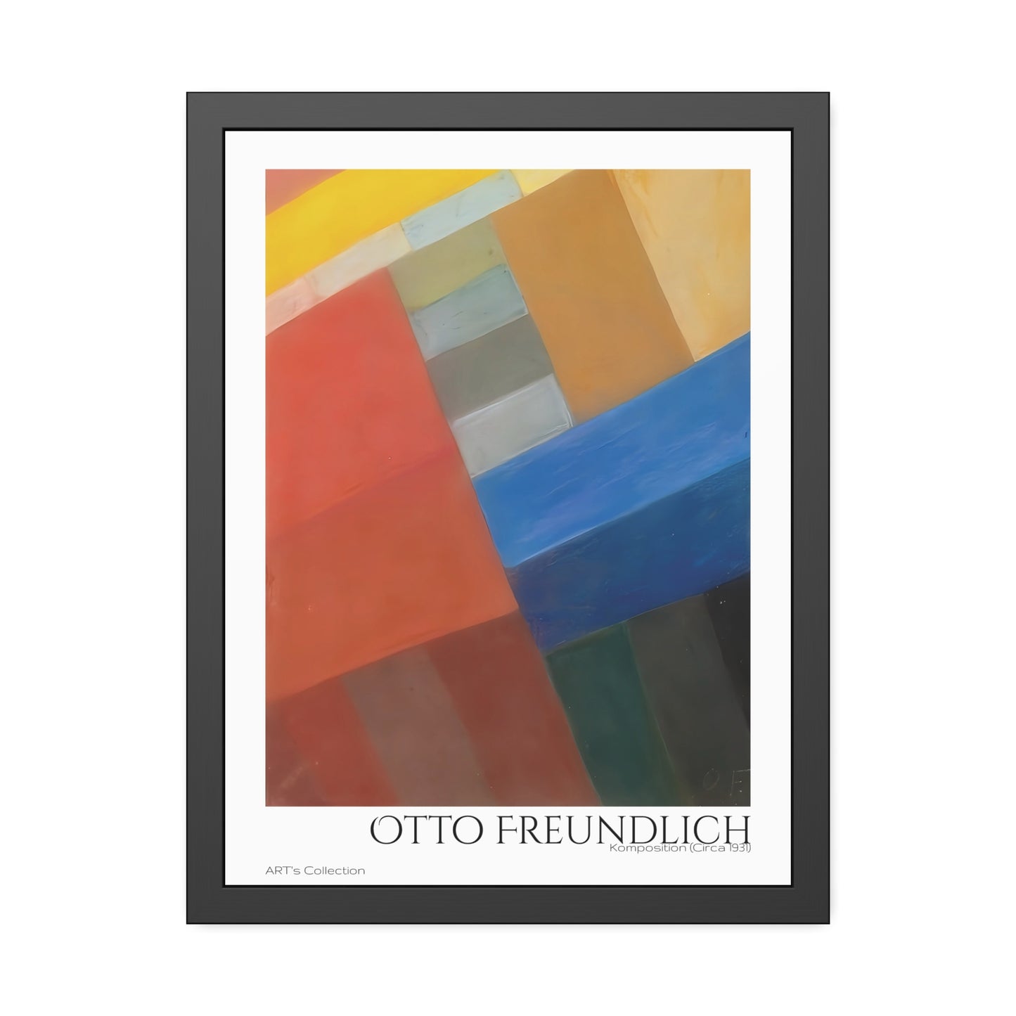 Komposition (Circa 1931) by Otto Freundlich  / Affiche Encadrée série ART's Collection