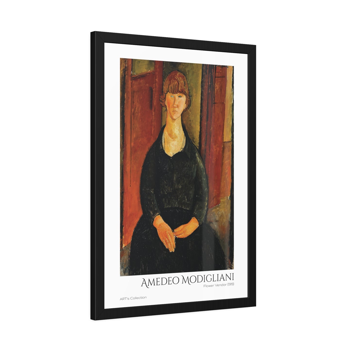 Flower Vendor (1919) by Amedeo Modigliani  / Affiche Encadrée série ART's Collection