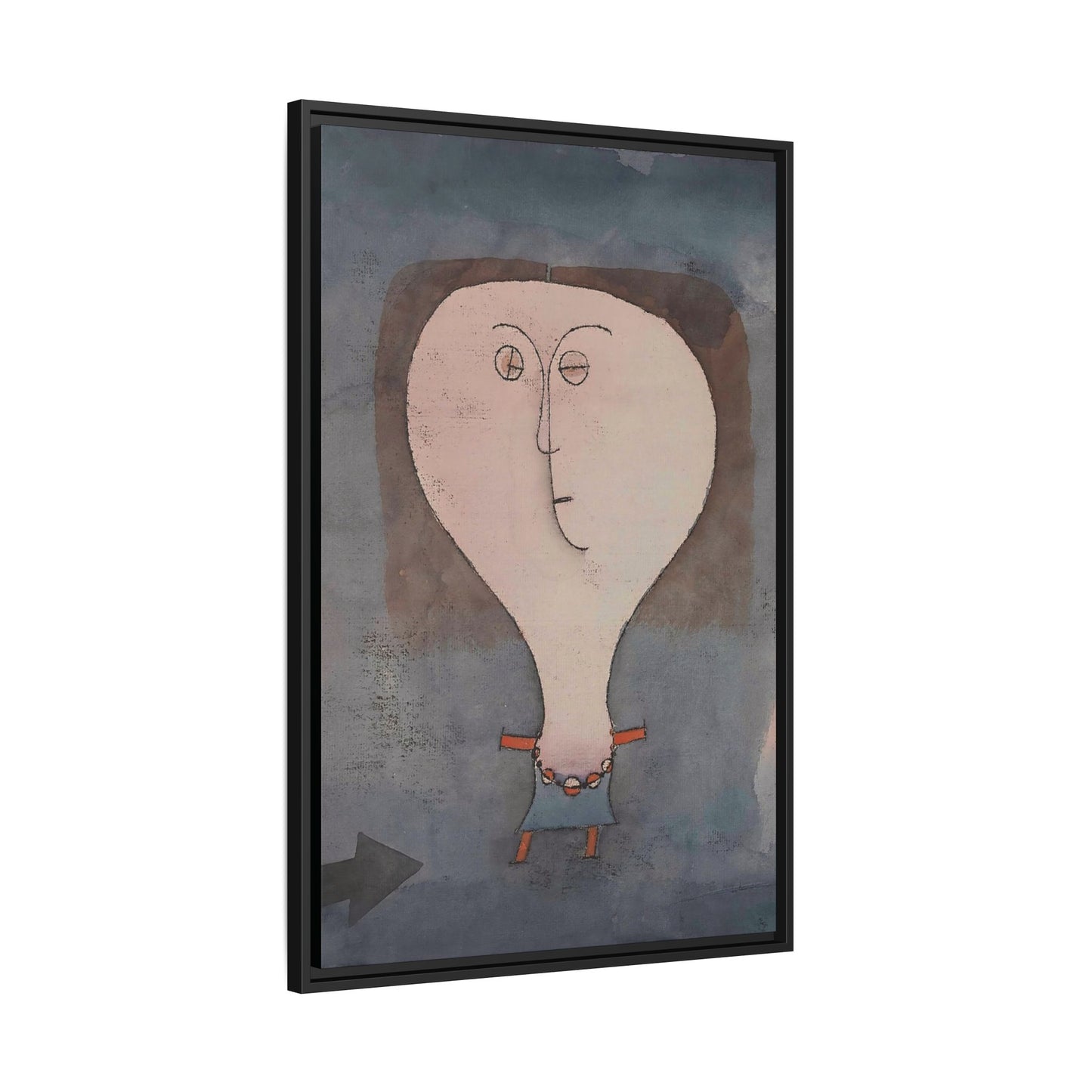Fright of a Girl (1922) by Paul Klee / Toile encadrée sur caisse américaine