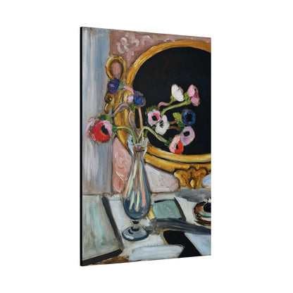 Anémones au miroir noir (1919) by Henri Matisse / Reproduction Fine Art sur Toile /  Epaisseur 3.2 cm - 1.25 inch