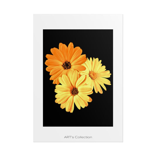 Collection Signature "FLORAL Numéro 8" sur Affiche imprimée - Série ART's Collection