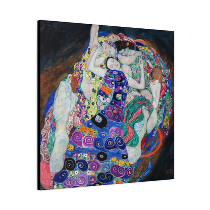The Maiden (1913) by Gustav Klimt / Reproduction Fine Art sur Toile / Flanc Large Epaisseur 3.2 cm - 1.25 inch