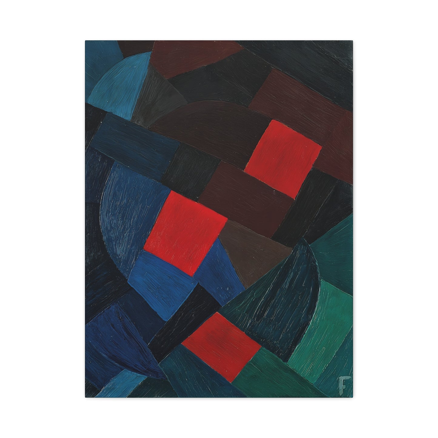 Komposition (1935-1936) by Otto Freundlich  / Reproduction Fine Art sur Toile / Epaisseur 3,2cm - 1'25 po