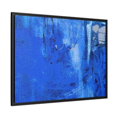 Tableau Beaux Arts Bleu Intense "Série Sign Collections" / Toile encadrée sur caisse américaine