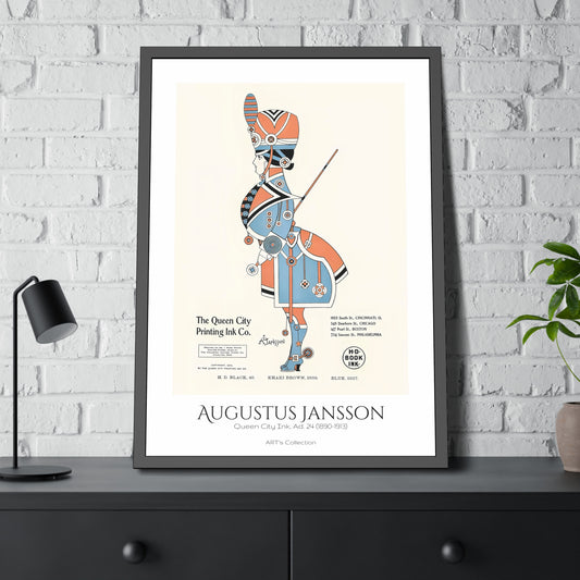 Queen City Ink, Ad. 24 (1890-1913) by Augustus Jansson  / Affiche Encadrée série ART's Collection
