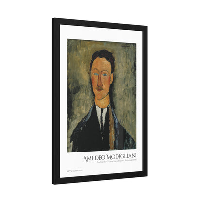 Portrait Of The Artist Léopold Survage (1918) by Amedeo Modigliani  / Affiche Encadrée série ART's Collection