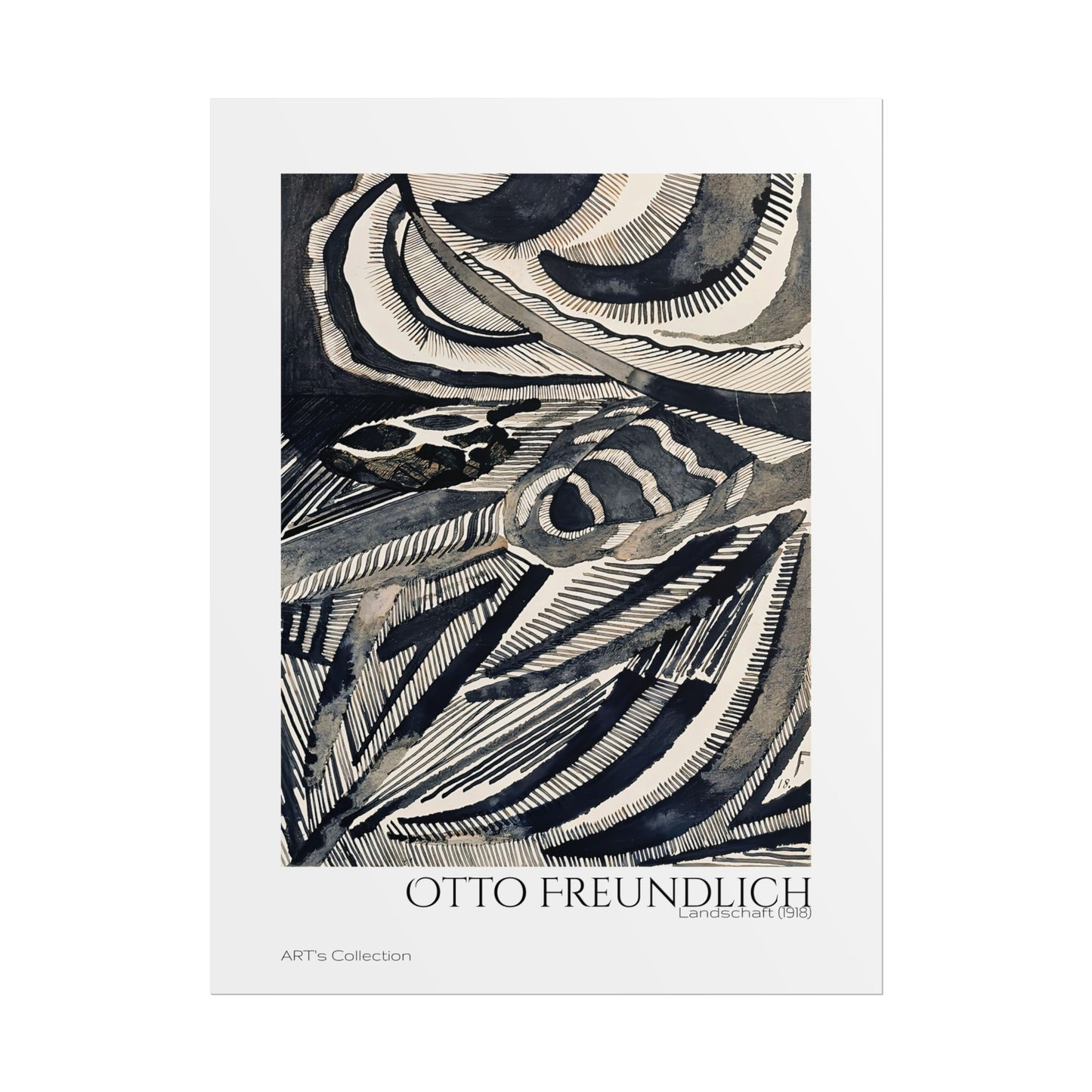 Landschaft (1918) by Otto Freundlich / Affiche imprimée - Série ART's Collection