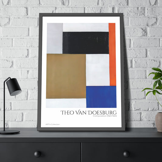 Composition (1923-1924) by Theo Van Doesburg / Affiche Encadrée série ART's Collection