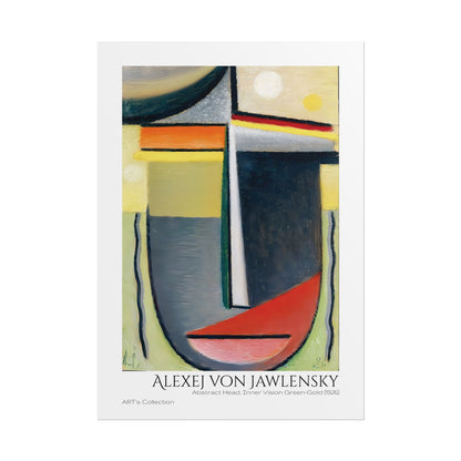 Abstract Head, Inner Vision Green-Gold (1926) by Alexej von Jawlensky  / Affiche imprimée - Série ART's Collection