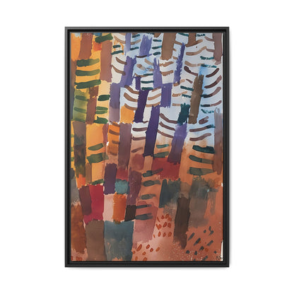 Tannenwald (1914) by Paul Klee / Toile encadrée sur caisse américaine