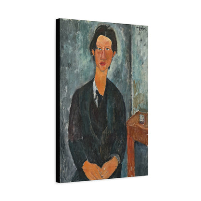 Chaim Soutine (1917) by Amedeo Modigliani / Reproduction Fine Art sur Toile / Flanc Large Epaisseur 3.2 cm - 1.25 inch