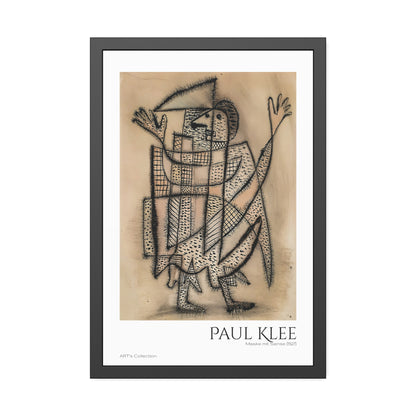 Maske mit Sense (1927) by Paul Klee / Affiche Encadrée série ART's Collection