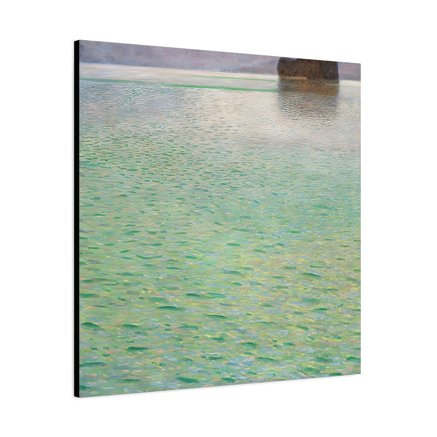 Island in the Attersee (circa 1901-1902) by Gustav Klimt / Reproduction Fine Art sur Toile / Flanc Large Epaisseur 3.2 cm - 1.25 inch