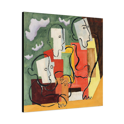 Trois personnages (1928) by Louis Marcoussis / Reproduction Fine Art sur Toile / Large Epaisseur 3.2 cm - 1.25 inch