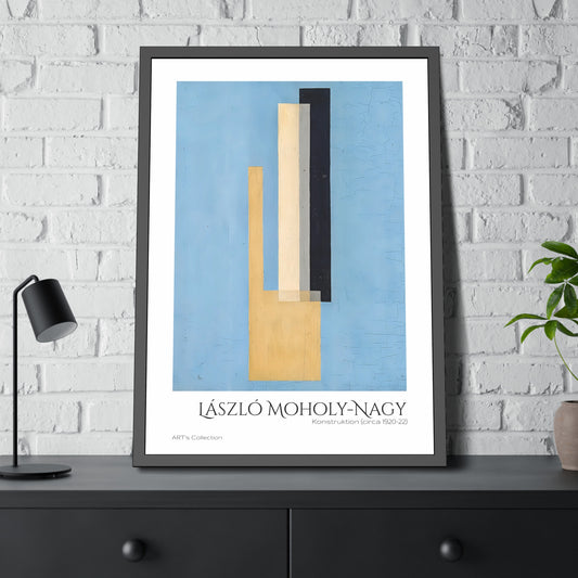Konstruktion (circa 1920-22) by László Moholy-Nagy  / Affiche Encadrée série ART's Collection