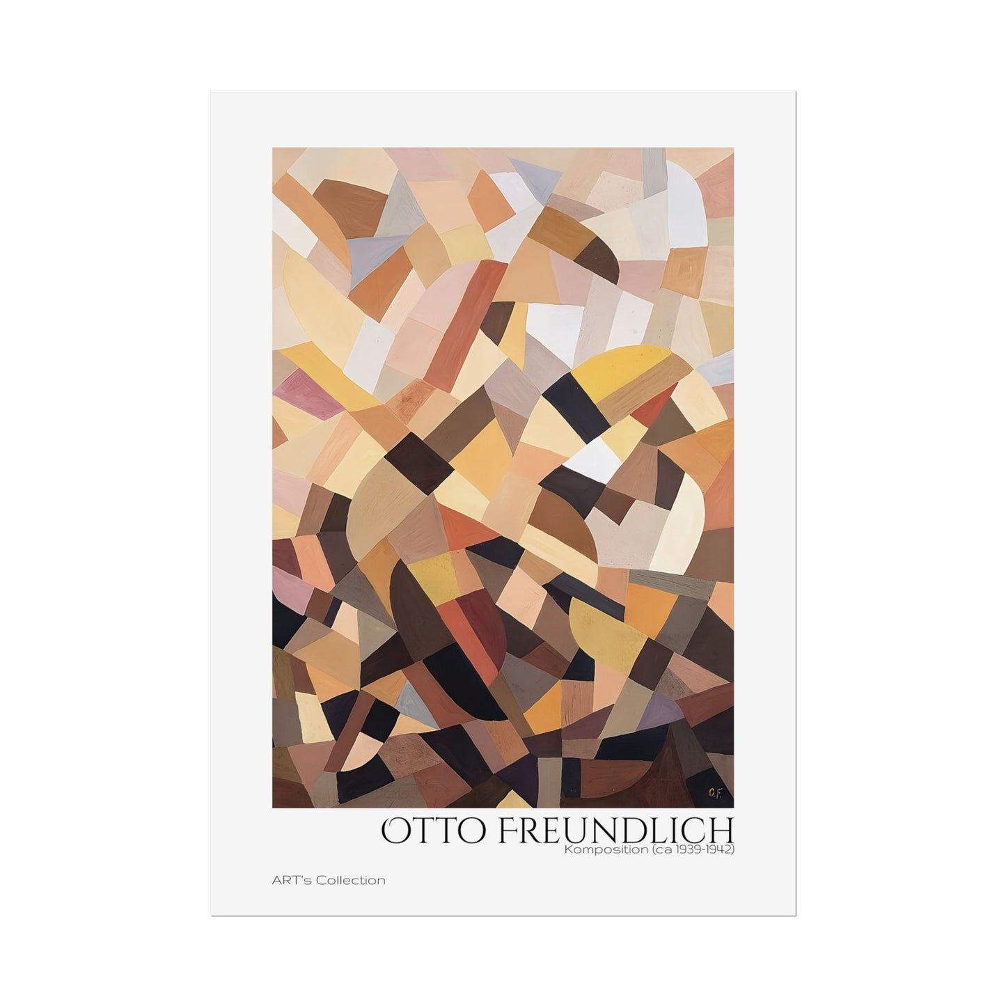 Komposition (ca 1939-1942) by Otto Freundlich / Affiche imprimée - Série ART's Collection