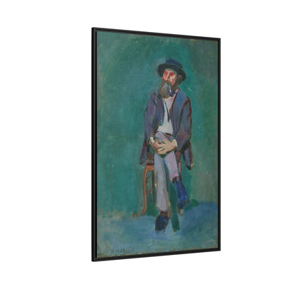 Homme assis (1900) by Henri Matisse / Toile encadrée sur caisse américaine