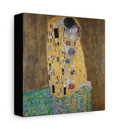 The kiss - lovers (1908) by Gustav Klimt / Reproduction Fine Art sur Toile / Flanc Large Epaisseur 3.2 cm - 1.25 inch