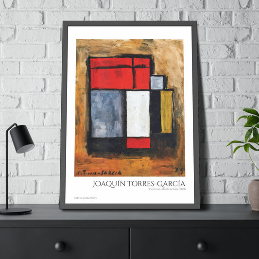 Formas abstractas (1929) by Joaquín Torres-García  / Affiche Encadrée série ART's Collection