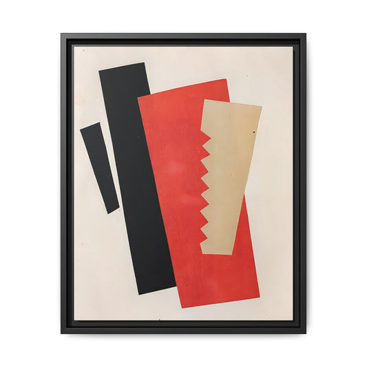 Composition Red-Black-Gold (1920) by El Lissitzky / Toile encadrée sur caisse américaine