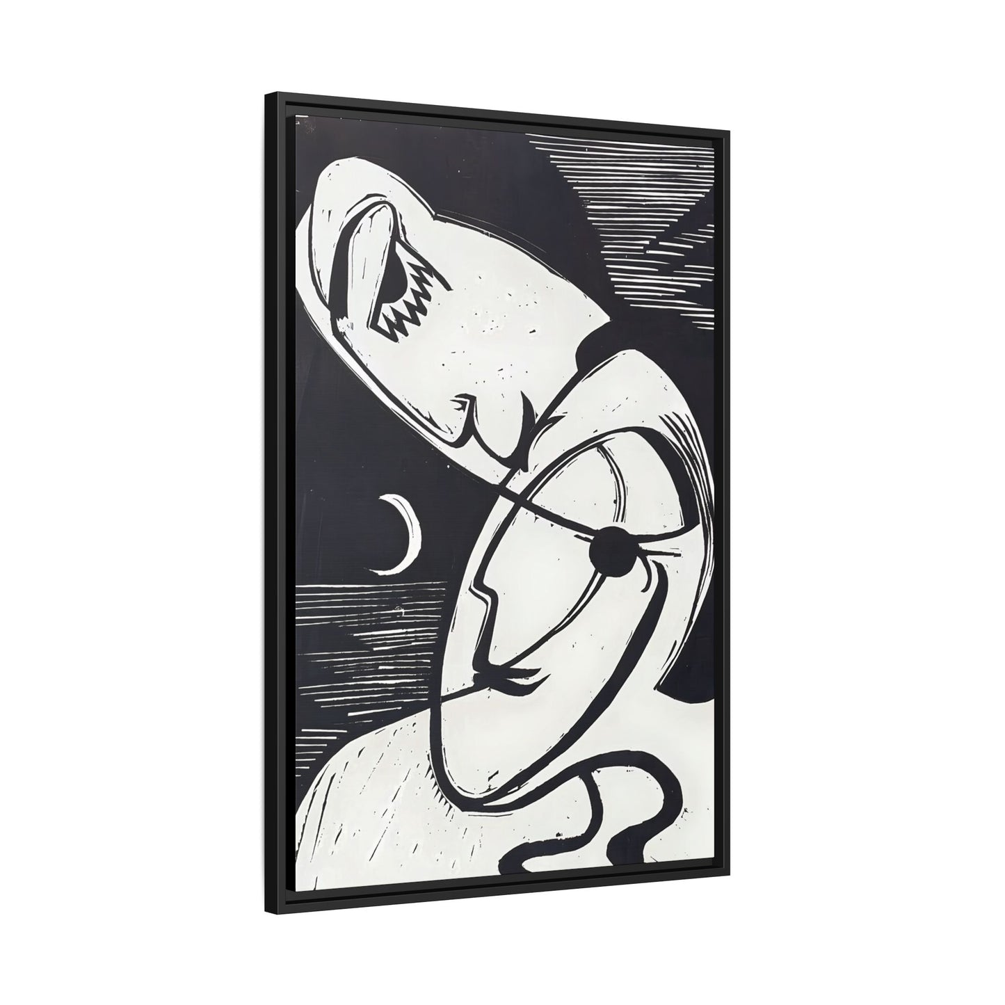 The Kiss (1930) by Ernst Ludwig Kirchner   / Toile encadrée sur caisse américaine