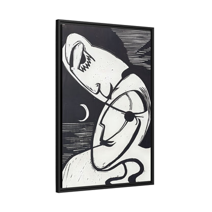 The Kiss (1930) by Ernst Ludwig Kirchner   / Toile encadrée sur caisse américaine