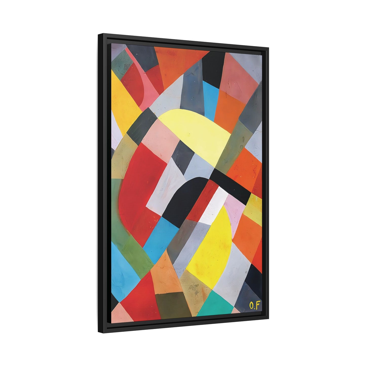Composition Abstraite (1936-38) by Otto Freundlich   / Toile encadrée sur caisse américaine