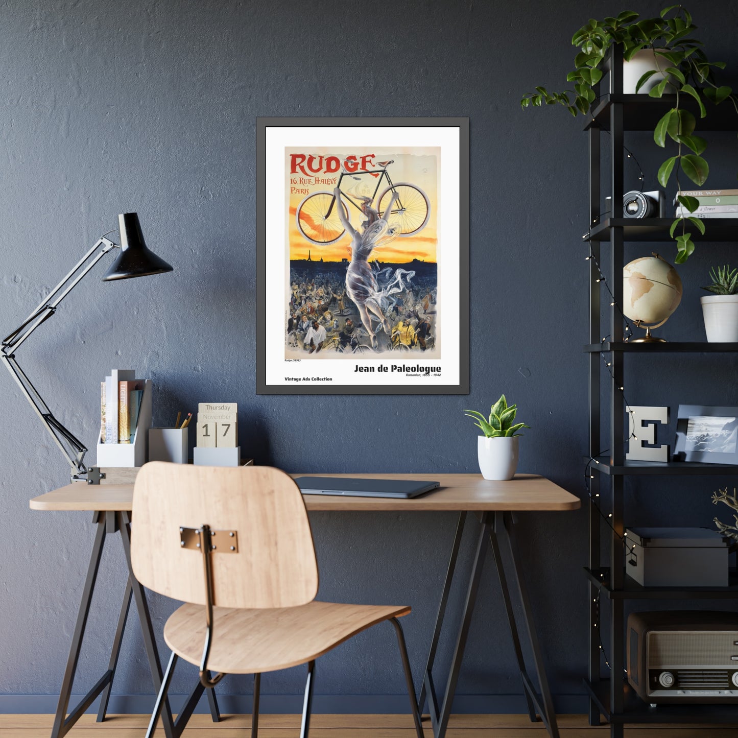 Rudge (1898) by Jean de Paleologue / Affiche Encadrée Série Vintage Ads Collection