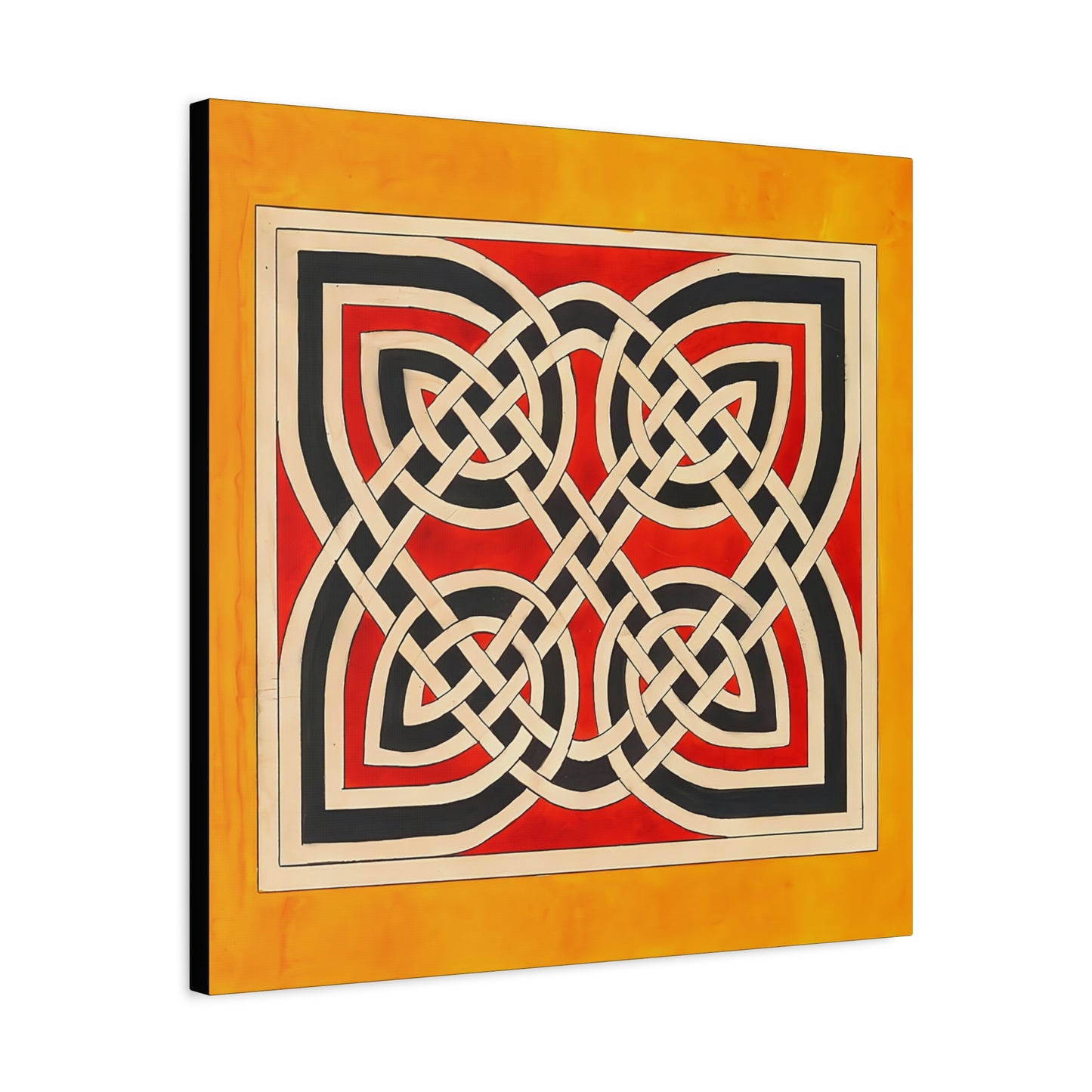 Celtic Ornament (ca 1900) by Elizabeth A. Nedwill  / Reproduction Fine Art sur Toile / Flanc Large Epaisseur 3.2 cm - 1.25 inch