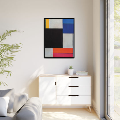 Composition XXI (1923) by Theo van Doesburg  / Toile encadrée sur caisse américaine