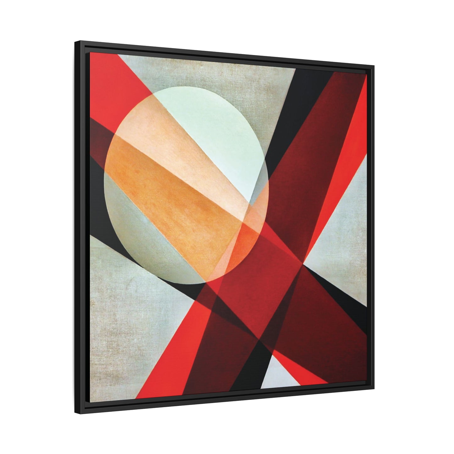 A 19 (1927) by László Moholy-Nagy / Toile encadrée sur caisse américaine