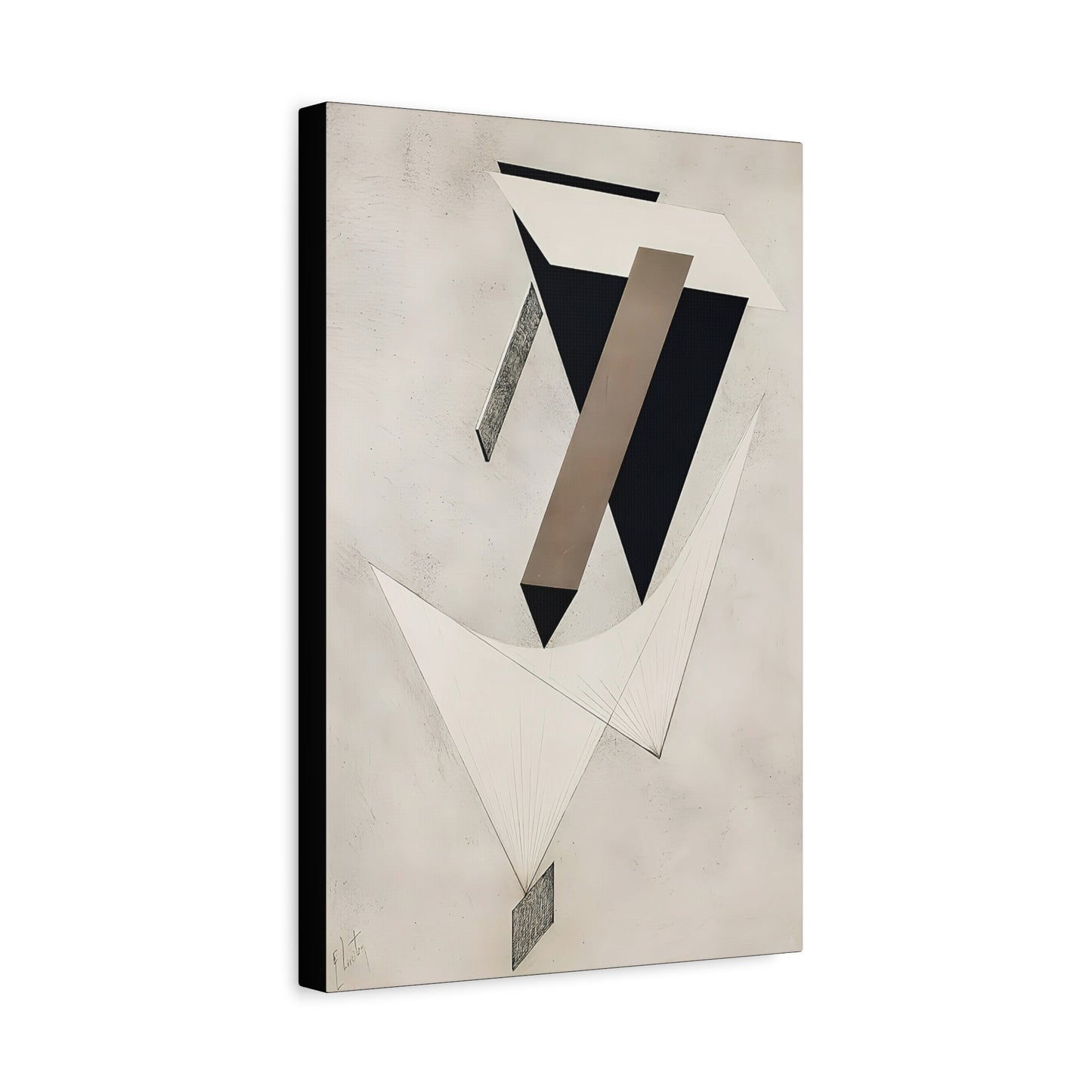 Kestnermappe Proun, Rob. Levnis and Chapman GmbH Hannover #4 (1923)  by El Lissitzky / Reproduction Fine Art sur Toile / 3.2 cm - 1.25 inch