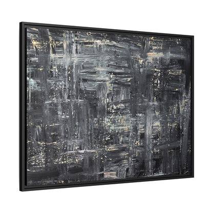 Tableau Intemporel Ardoise Doré "Série Sign Collections" / Toile encadrée sur caisse américaine