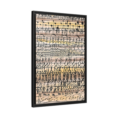 ERA Cooling in a Garden of the Torrid Zone (1923) by Paul Klee / Toile encadrée sur caisse américaine
