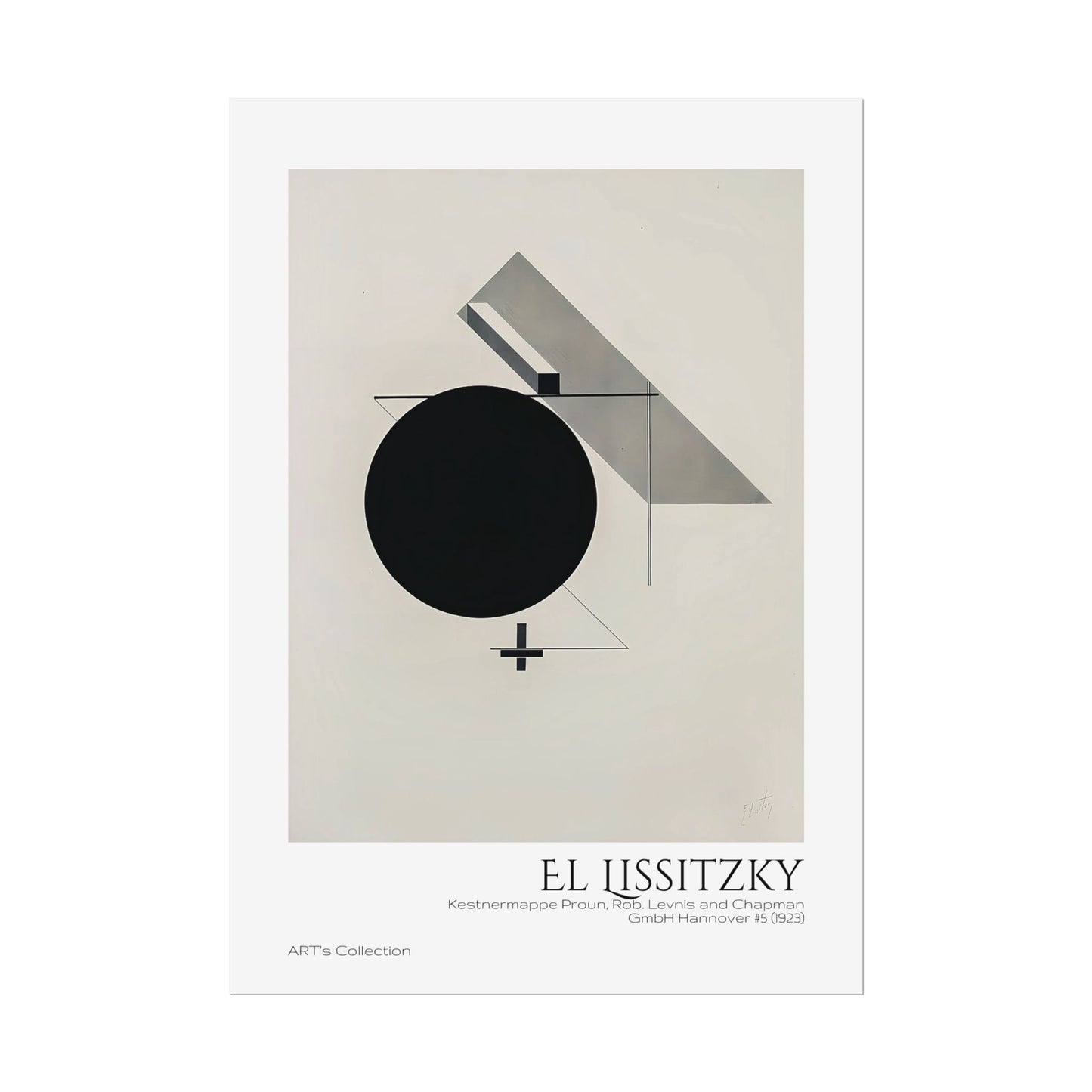 Kestnermappe Proun, Rob. Levnis and Chapman GmbH Hannover #5 (1923) by El Lissitzky / Affiche imprimée - Série ART's Collection