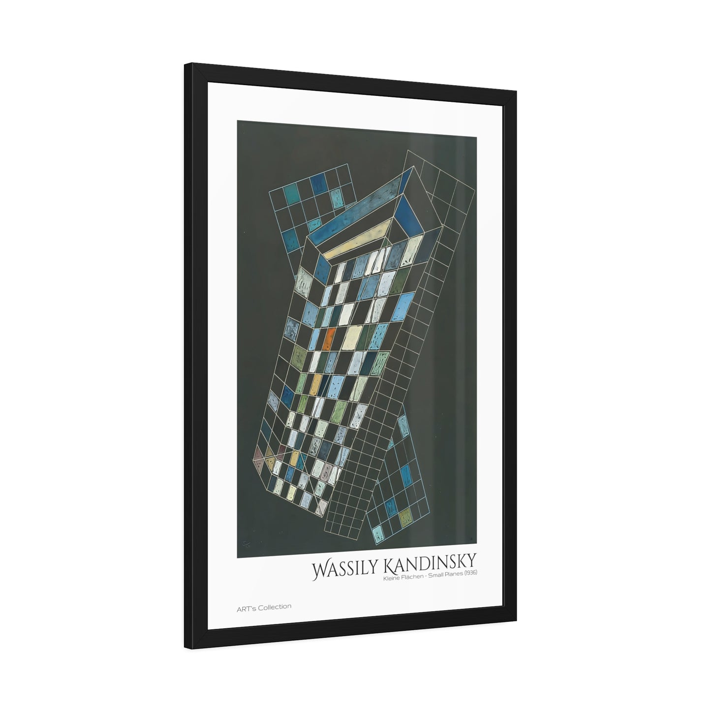 Kleine Flächen - Small Planes (1936) by Wassily Kandinsky / Affiche Encadrée série ART's Collection