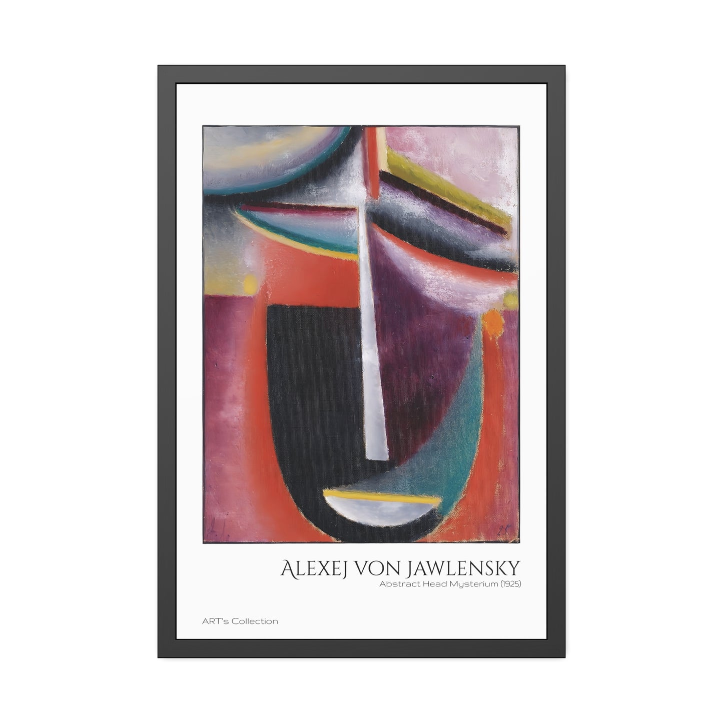 Abstract Head Mysterium (1925) by Alexej von Jawlensky  / Affiche Encadrée série ART's Collection