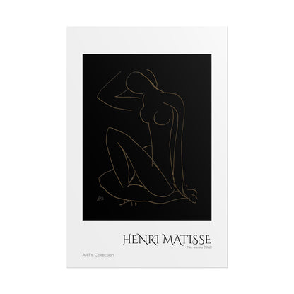 Nu assis (1952) version imposition by Henri Matisse / Affiche imprimée - Série ART's Collection