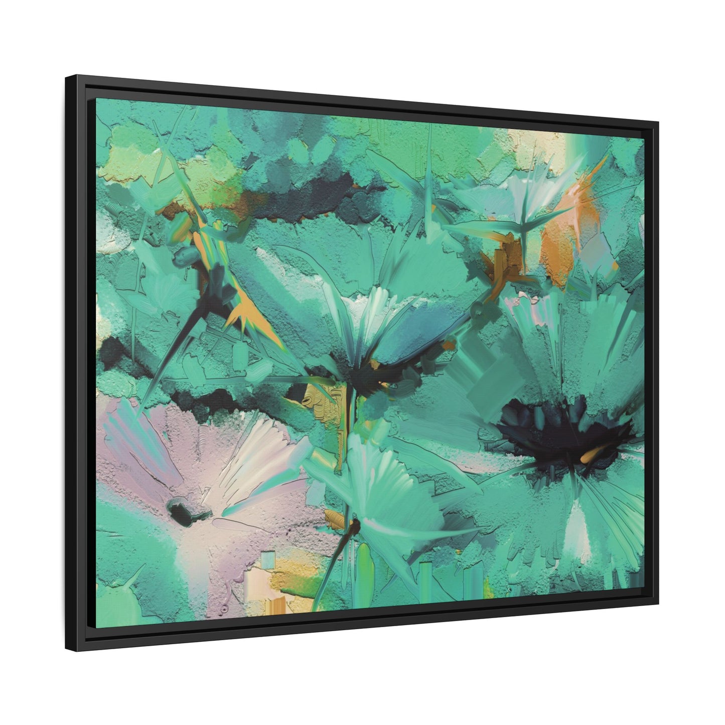 Tableau Floral Mers du Sud "Série Sign Collections" / Toile encadrée sur caisse américaine