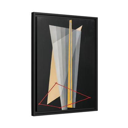Construction (1922) by László Moholy-Nagy  / Toile encadrée sur caisse américaine