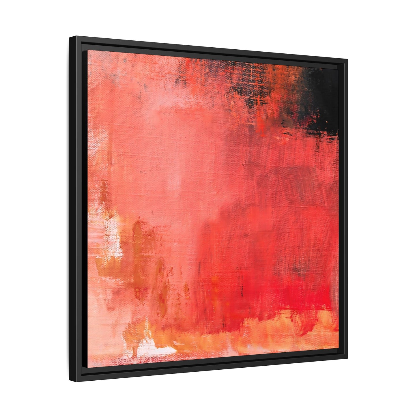 Tableau Contemporain Ecarlate "Série Sign Collections" / Toile encadrée sur caisse américaine