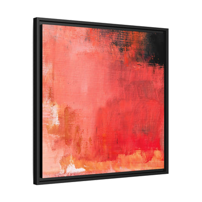 Tableau Contemporain Ecarlate "Série Sign Collections" / Toile encadrée sur caisse américaine