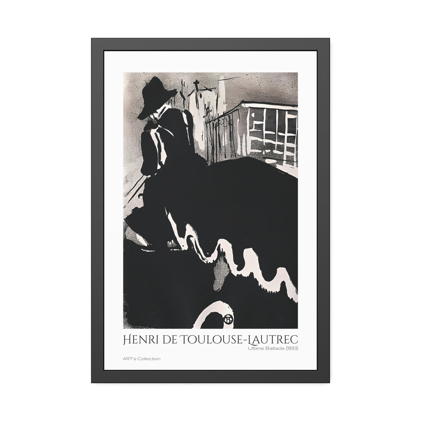 Ultime Ballade (1893) by Henri de Toulouse-Lautrec / Affiche Encadrée série ART's Collection