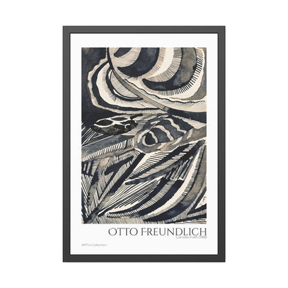Landschaft (1918) by Otto Freundlich  / Affiche Encadrée série ART's Collection