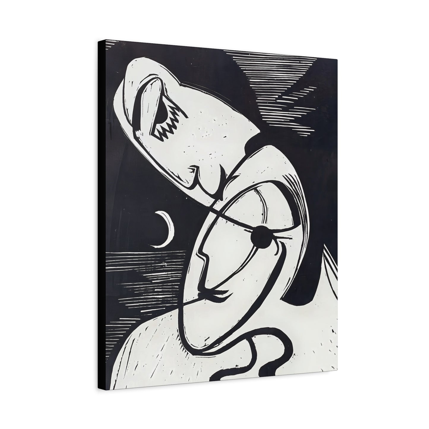 The Kiss (1930) by Ernst Ludwig Kirchner / Reproduction Fine Art sur Toile /  Epaisseur 3.2 cm - 1.25 inch
